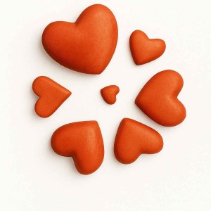 قالب سیلیکونی  'سنگ مصنوعی  و شمع سازی  قلبهای محدب