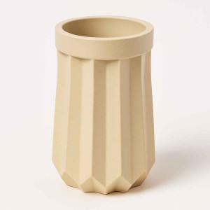 قالب سیلیکونی  'سنگ مصنوعی  گلدان باریک طرح الماسی