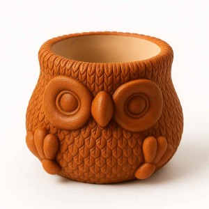 قالب سیلیکونی جا مدادی  جغد سنگ مصنوعی