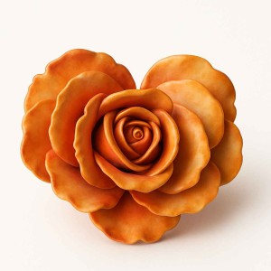 قالب سیلیکونی سنگ مصنوعی رز قلبی