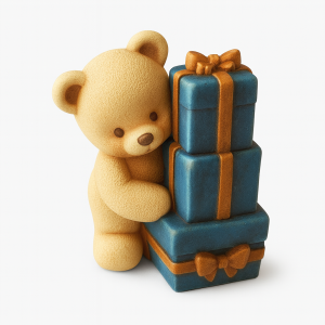 قالب سیلیکونی خرس والتین سنگ مصنوعی