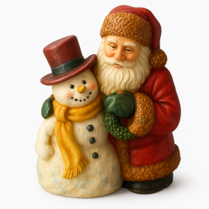 قالب سیلیکونی بابا نوئل سنگ مصنوعی