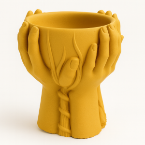 قالب سیلیکونی  جام دست ها سنگ مصنوعی