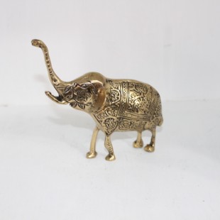 آنتیک مجسمه  فیل طلایی