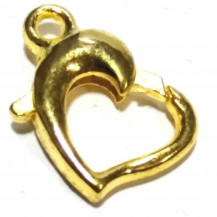 قفل گردنبند قلب طلایی 055