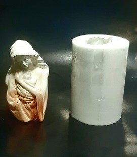 قالب سیلیکونی مجسمه و شمع مادر و کودک
