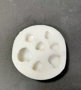 قالب سیلیکونی قلب محدب 7 تایی  رزین و سنگ مصنوعی