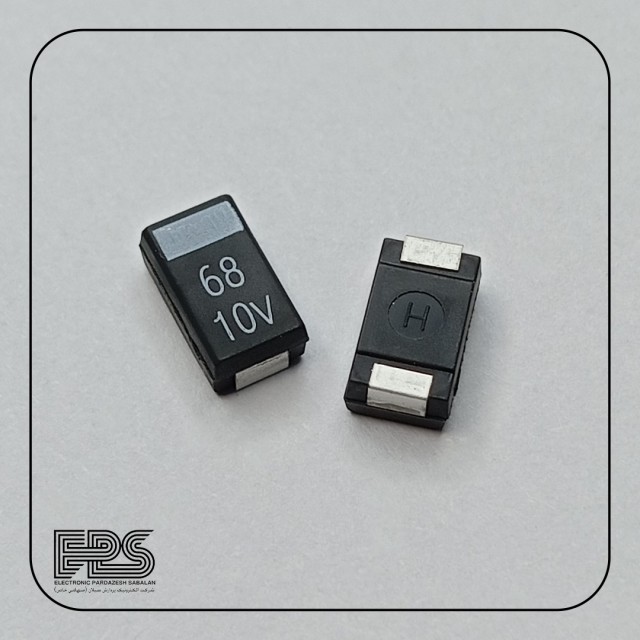 خازن SMD تانتالیوم 68uF 10V برند سامسونگ