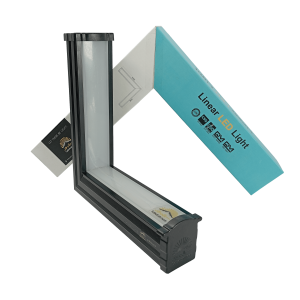 لاینر نوری کنجی زاویه عمودی سایز 23*23 سانتی متر 20 وات عرض 4cm مدل نهال سبلان نور