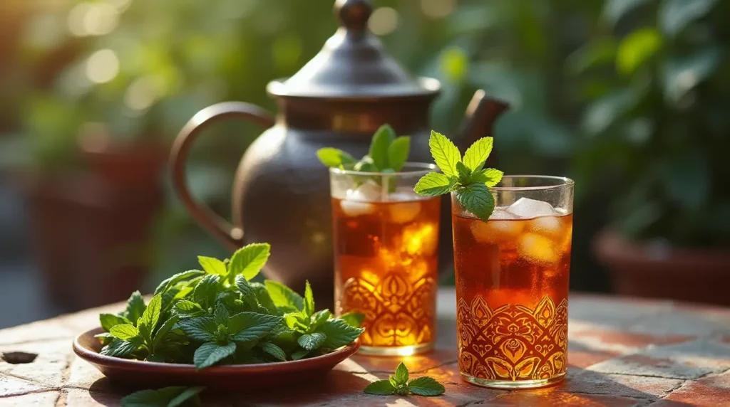 چای مراکشی سرد (آیس تی)؛ نوشیدنی تابستانی خوش‌عطر با چای مراکشی اکبر
