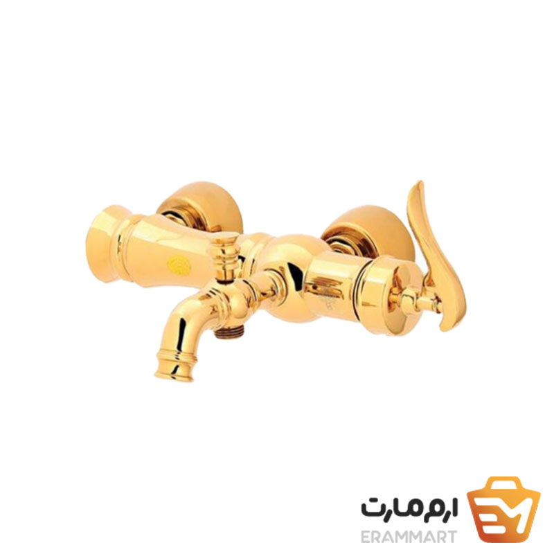 شیر دوش حمام ایران گروه مدل اهرمی بیزانس طلایی