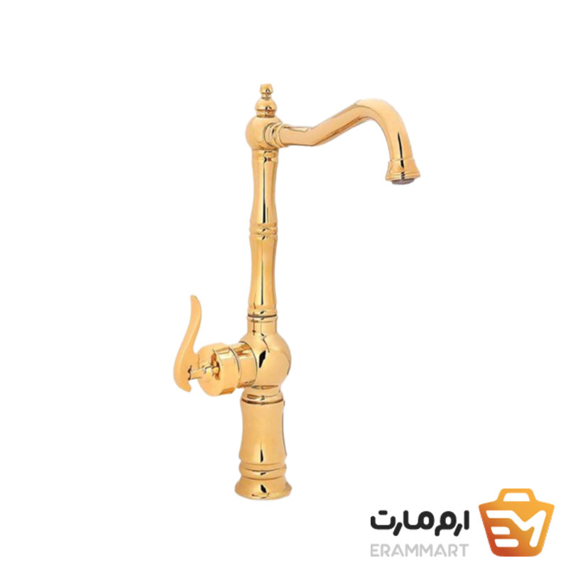 شیر ظرفشویی ایران گروه مدل اهرمی بیزانس طلایی