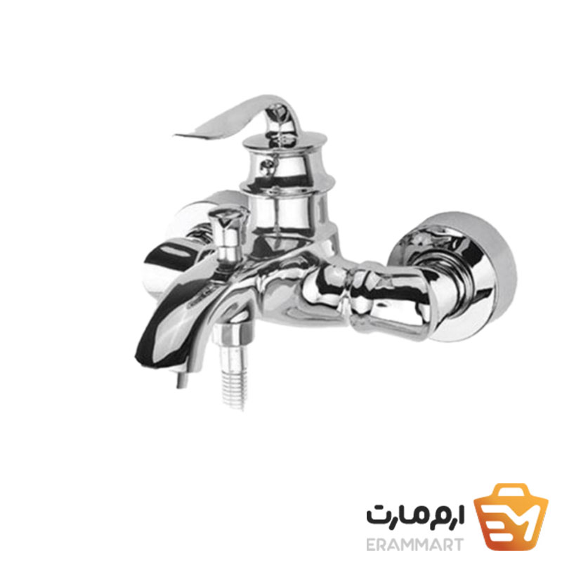 شیر دوش حمام ایران گروه مدل اهرمی هلن کروم