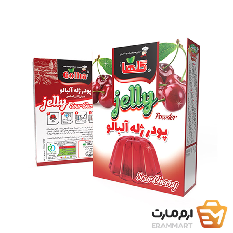 پودرژله آلبالو - 100 گرم(جعبه) گلها