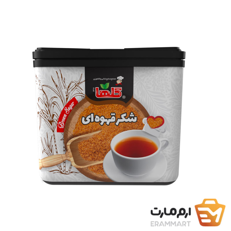 شکر قهوه ای 220 گرم قوطی پلاستیکی