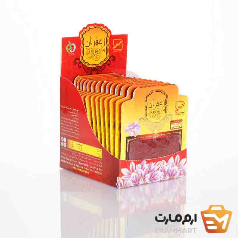 زعفران سرگل درجه یک پاکتی برند ساریج