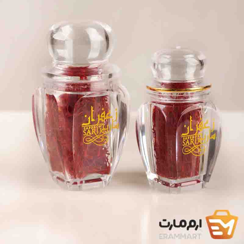 زعفران سرگل درجه یک کریستالی گوهر برند ساریج