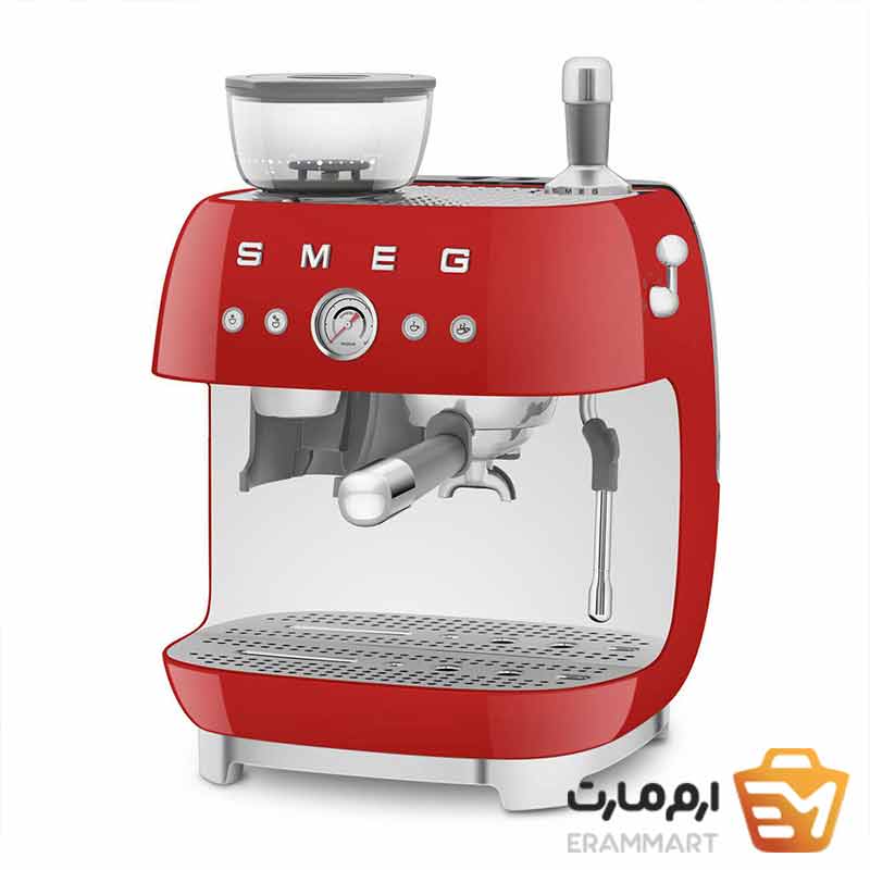 اسپرسوساز اسمگ مدل EGF03 قرمز + آسیاب