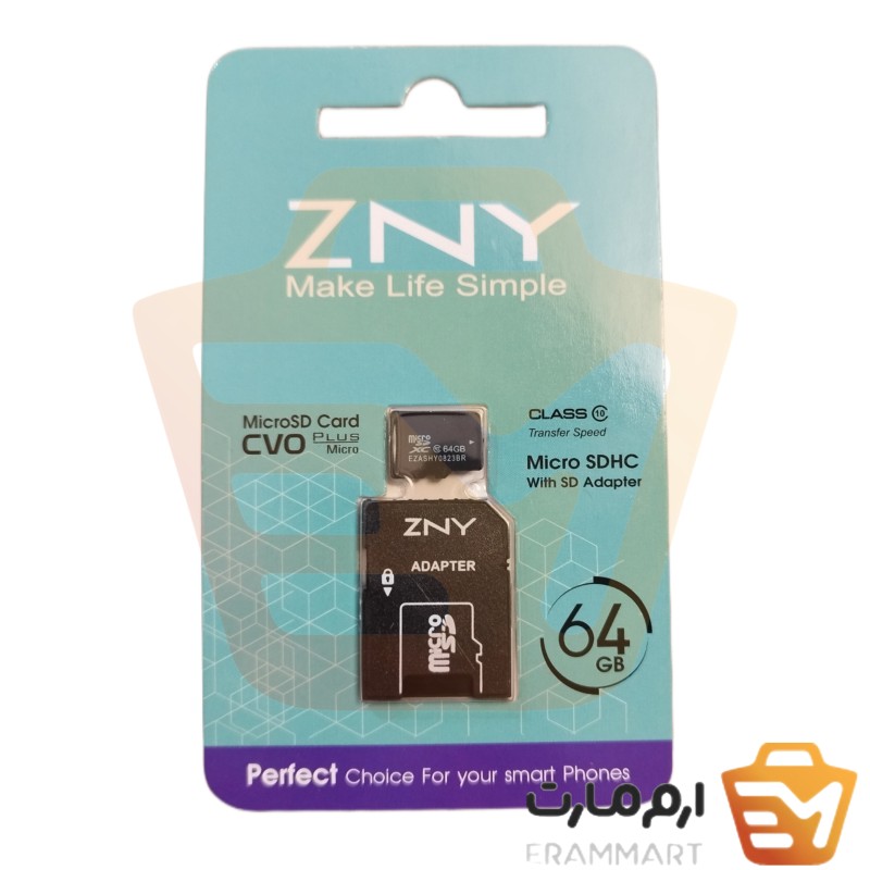 کارت خوان ZNY Micro SD Card CVO 64GB