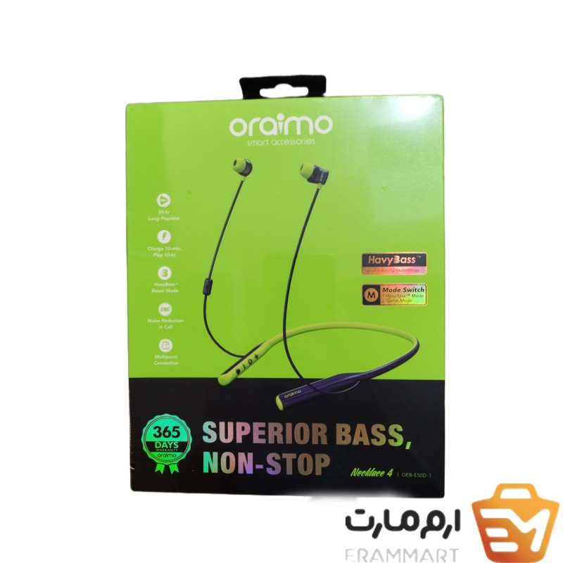 هندزفری گردنی اورایمو مدل NECKLACE 4 OEB-E50D