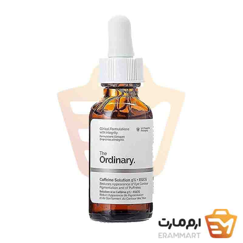 سرم کافئین معمولی 5% + EGCG: تاثیرات، مزایا و راهنمای استفاده