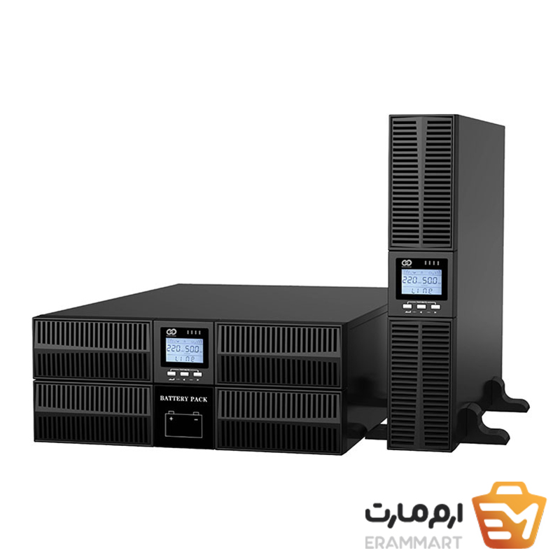 یو پی اس رک مونت 10 کاوا باتری خارجی آنلاین تک فاز