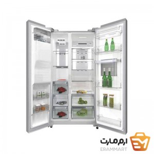 یخچال فریزر ساید بای ساید دوو 30 فوت مدل DS-3020MW رنگ سفید متالیک