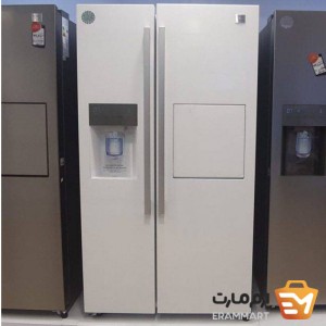 یخچال فریزر ساید بای ساید دوو 30 فوت مدل DS-3020MW رنگ سفید متالیک