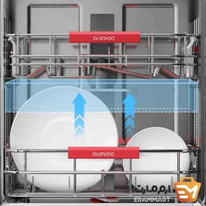 ماشین ظرفشویی دوو مدل DDW-30T1252 رنگ استیل (سیلور)