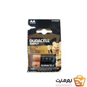 باتری قلمی دوراسل مدل ALKALINE SIMPLY 1.5V بسته دو عددی