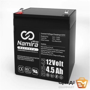 باتری 12 ولت 4.5 آمپر ساعت (نامیرا نیرو)