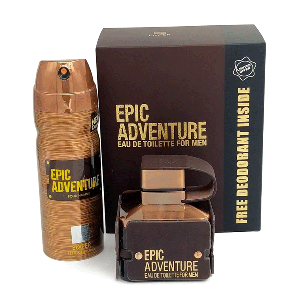 امپر اپیک ادونچر ادوتویلت Emper Epic Adventure Gift Set EDT For Men