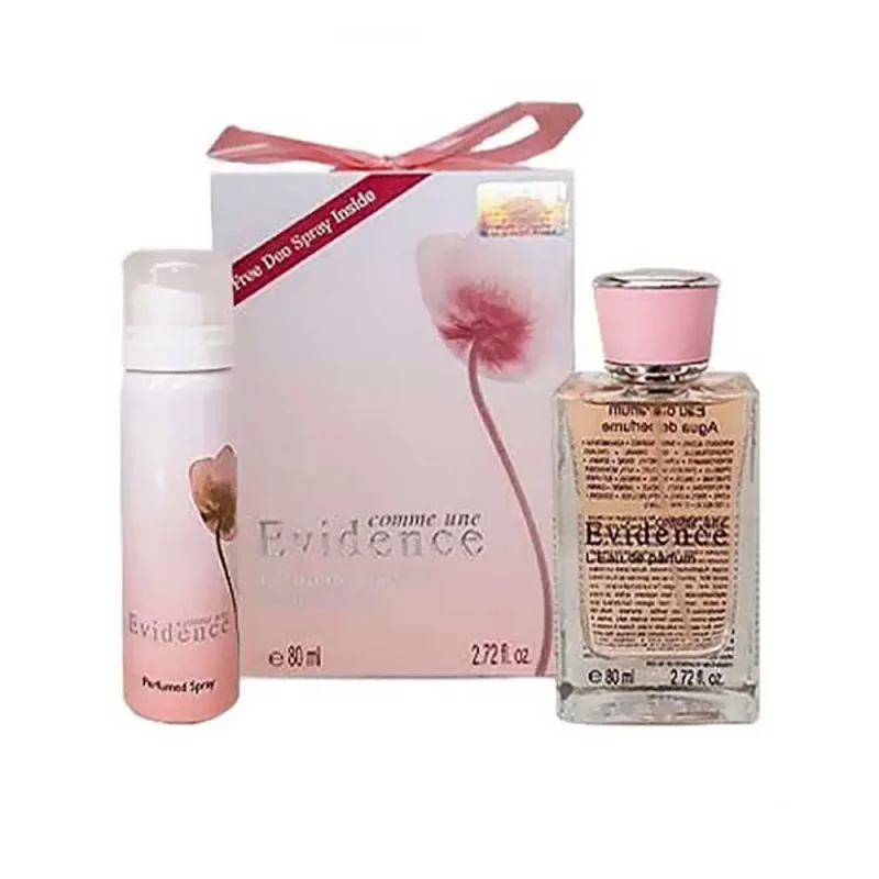 ادو پرفیوم زنانه فرگرانس ورد ایوروشه اویدنس ( اویدنس ) Fragrance World Evidence