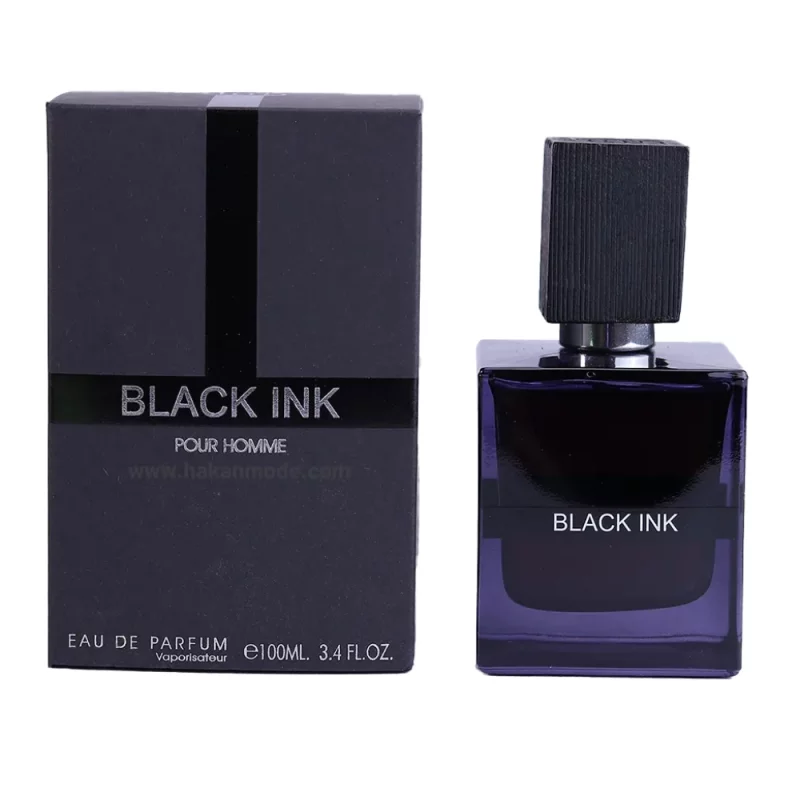 عطر ادکلن مردانه انکر نویر یا لالیک مشکی فراگرنس ورد بلک اینک پور هوم (Fragrance World Lalique Encre Noire)