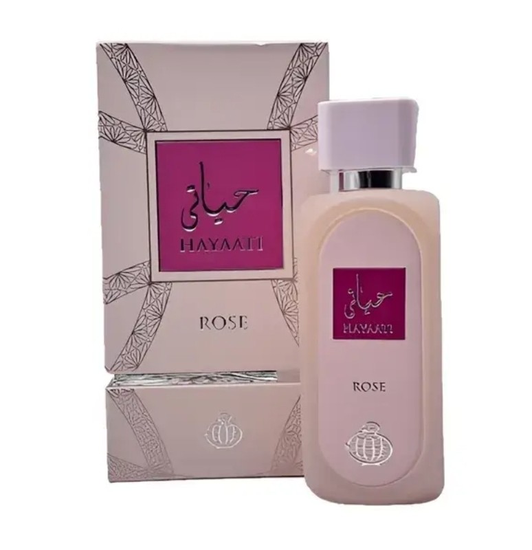 ادکلن حیاتی رز صورتی فراگرنس ورد زنانه 100 میل (Hayaati Fragrance world)
