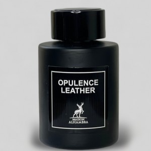 ادو پرفیوم مردانه الحمبرا مدل Amber and Leather با رایحه گرم و تلخ حجم 100 میلی لیتر