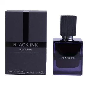 عطر ادکلن مردانه انکر نویر یا لالیک مشکی فراگرنس ورد بلک اینک پور هوم (Fragrance World Lalique Encre Noire)