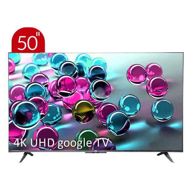تلویزیون UHD 4K هوشمند google TV تی سی ال مدل 50P635 سایز 50 اینچ