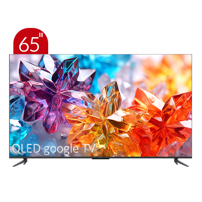 تلویزیون QLED UHD 4K هوشمند google TV تی سی ال مدل 65C645 سایز 65 اینچ