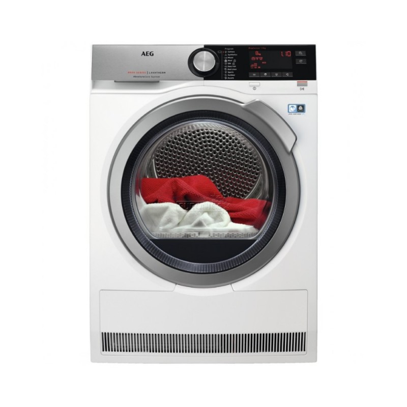 خشک کن لباس سفيد آاگ T8DEC49S