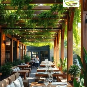اجرای انواع باغ رستوران وکافه رستوران
