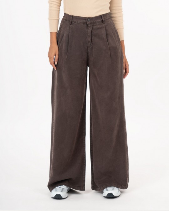 شلوار بگ کتان سیلک پشت کش 583798