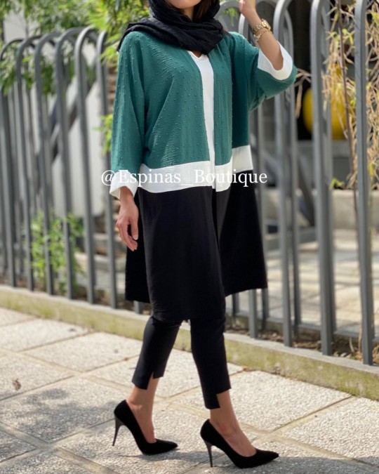 مانتو مزونی ترکیبی کد ۱۸۸۵