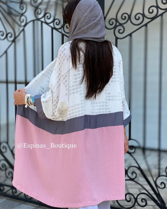 مانتو مزونی ترکیبی کد 1886