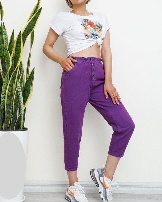 شلوار کتان مام استایل کد 1000210