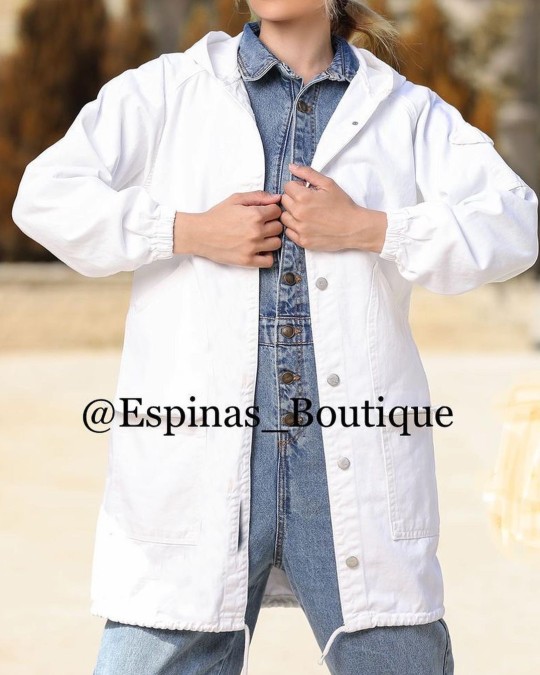 مانتو کلاه دار کتان