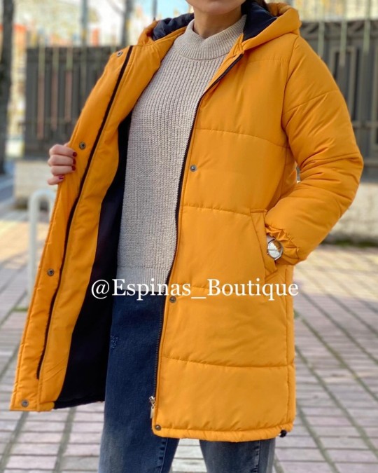 کاپشن کلاه دار داخل پشم شیشه گرم