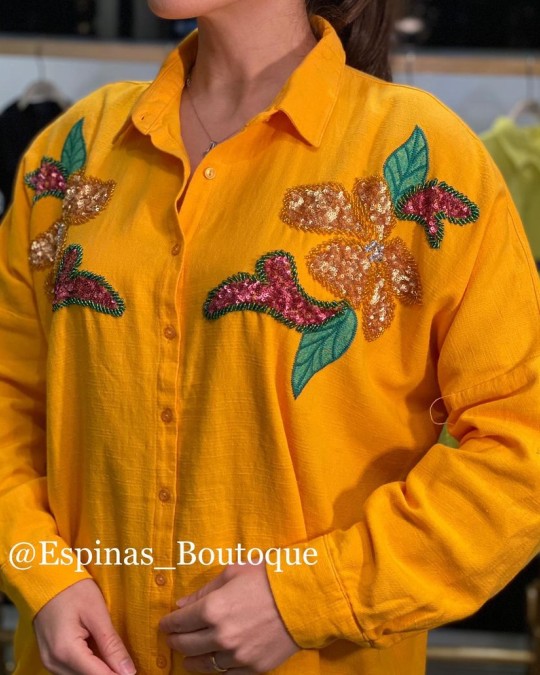 شومیز پولک دوزی مدل Reyhan کد 2438