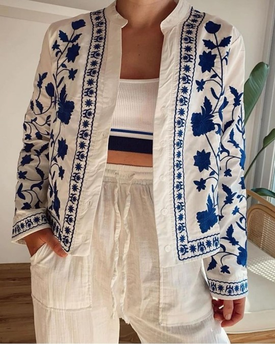 شومیز مجلسی گلدوزی شده کد 2411