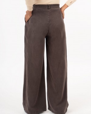 شلوار بگ کتان سیلک پشت کش 583798